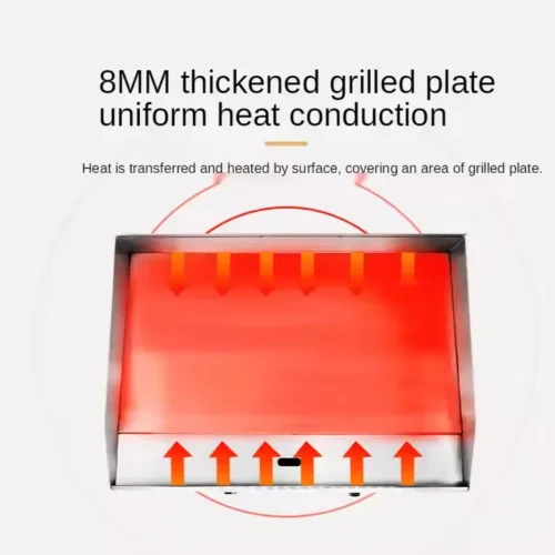 EG-818 Stainless steel electric griddle