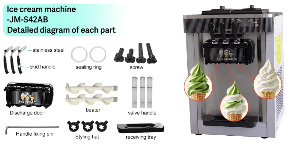 JM-S42AB soft ice cream machine