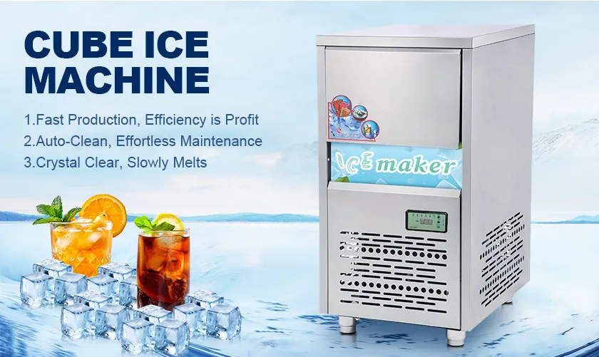 cube ice maker banner