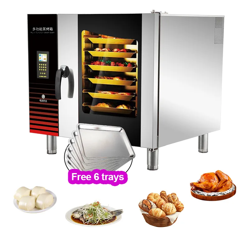 Forno elettrico commerciale 9300W 6/10/20 vassoi Corpo in acciaio inox Certificato CE per panetteria e pizzeria